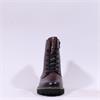 Remonte Lace And Zip Platform Ankle Boot - Wine Leather